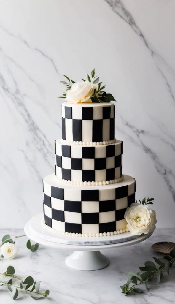 26 Checkerboard Cake Decorating Ideas That Are Fun and Bold!