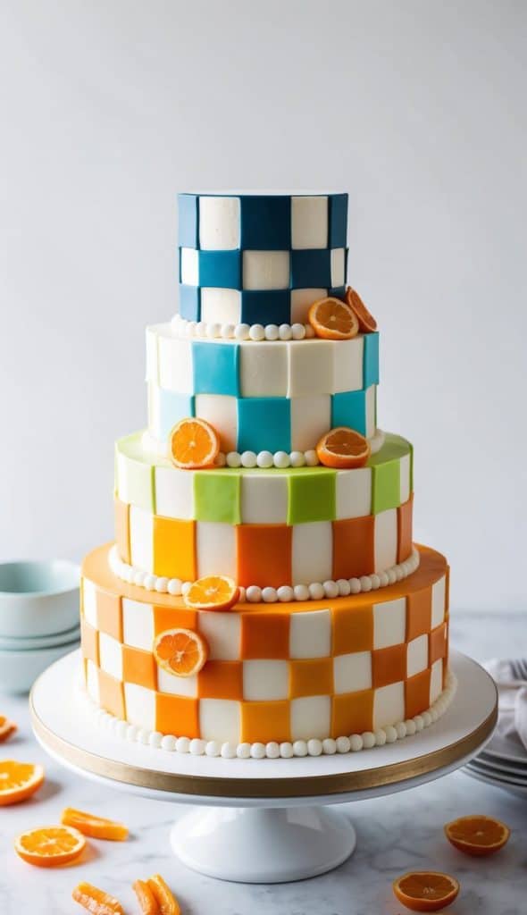 Checkerboard Pattern Cake 26 Checkerboard Cake Decorating Ideas That Are Fun and Bold!