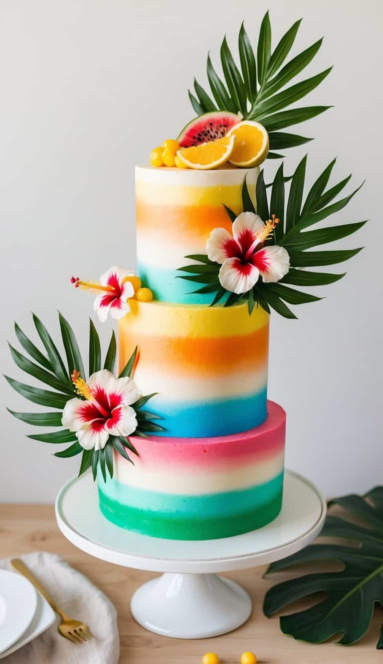 17 Tropical Cake Decorating Ideas Bring The Beach To Your Dessert Table